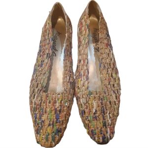 VINTAGE MARGARET J 11.5N MULTICOLORED CORK FLAT SHOES